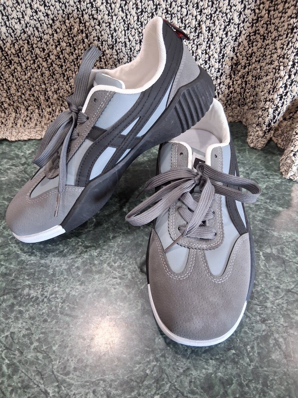 De Florance DF Cloudea 2.0 Shoes Women’s 8 Blue Gray Black Retro Sneakers Italy
